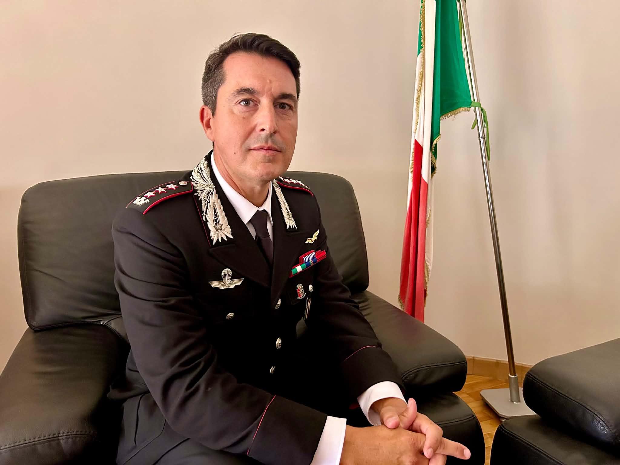 Cambio al vertice al Comando provinciale dei Carabinieri di Caserta, arriva il colonnello Federico Scarabello