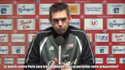 CDF 16e: la conférence de Jocelyn Gourvennec avant Concarneau - Guingamp