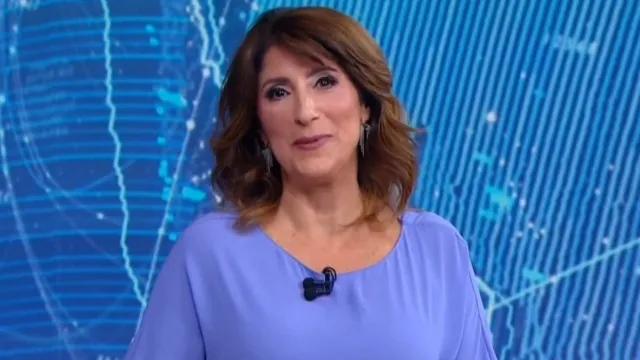 Jornalista do SBT passa mal ao vivo e fica desnorteada