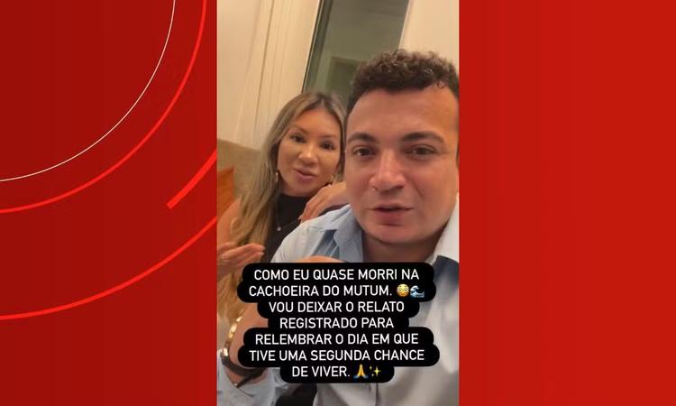 Advogado relata susto após ser arrastado por redemoinho em cachoeira no AM: 'cheguei a pensar que ia morrer'