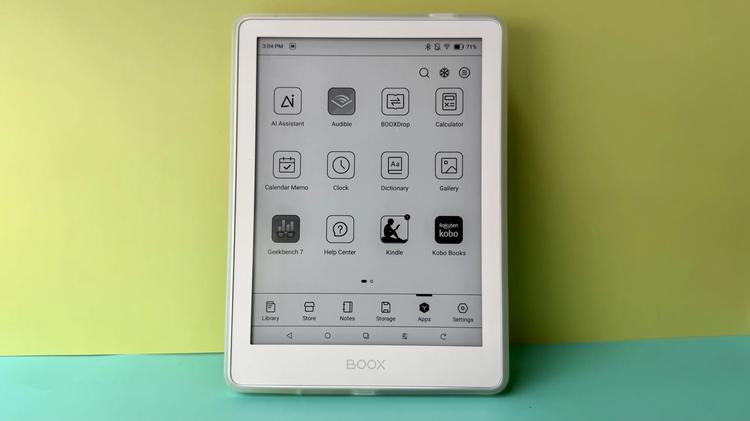 The home page of the Boox Go 6 (Gen II)