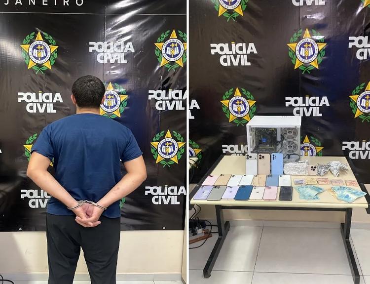 Operação Rastreio: Polícia Civil prende principal receptador de celulares furtados em Cabo Frio
