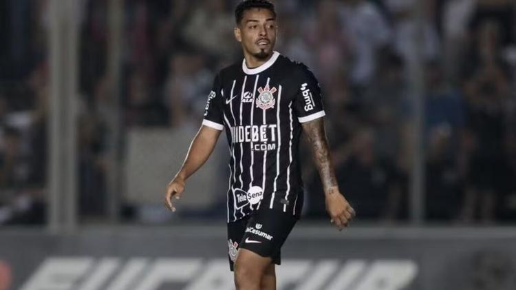 Matheus Bidu em ação no amistoso entre Corinthians e Londrina