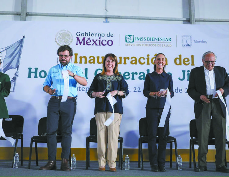 Claudia Sheinbaum y Margarita González inauguran macrohospital en Jiutepec