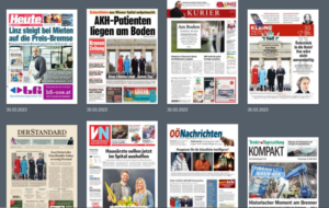 Österreichs Zeitungen: Qualität und Vielfalt in Information und Meinung, Screenshot Austria Kiosk