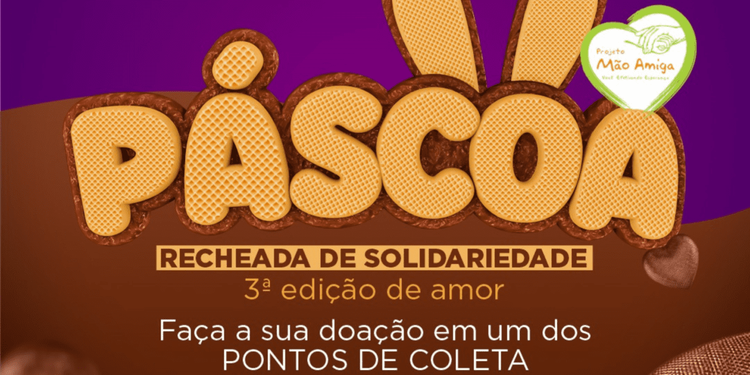 Agência de comunicação de Caxias promove campanha solidária de Páscoa para as crianças atendidas pelo Projeto Mão Amiga