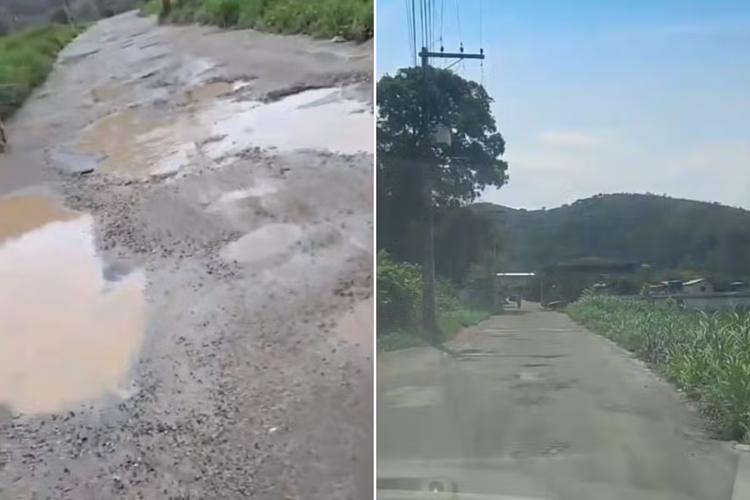 Após dias de chuva, lama e buracos dificultam acesso em estradas rurais de Teresópolis