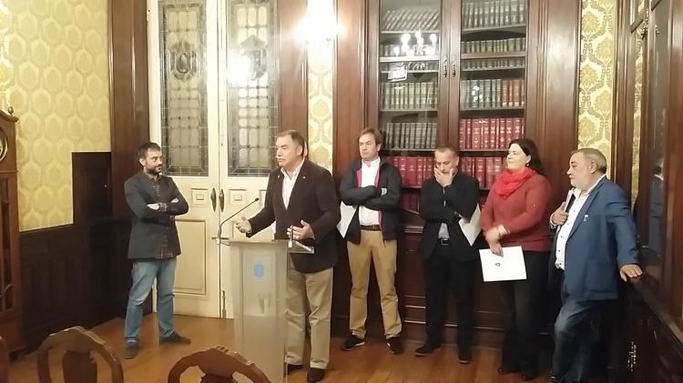Intervención do acalde de Oleiros na rolda de prensa conxunta con motivo da creación da Área Metropolita