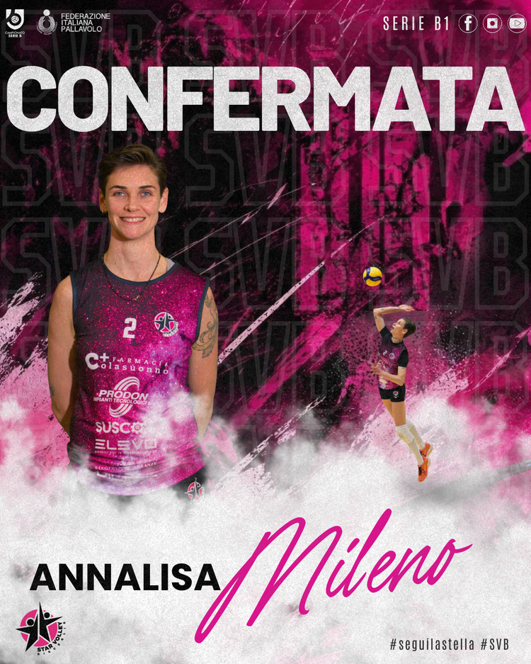 Volley B1/F, Star Bisceglie: Annalisa Mileno prima conferma