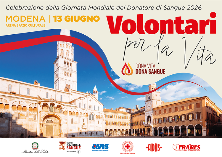“Volontari per la Vita”: a Modena l’evento per la Giornata mondiale del donatore di sangue