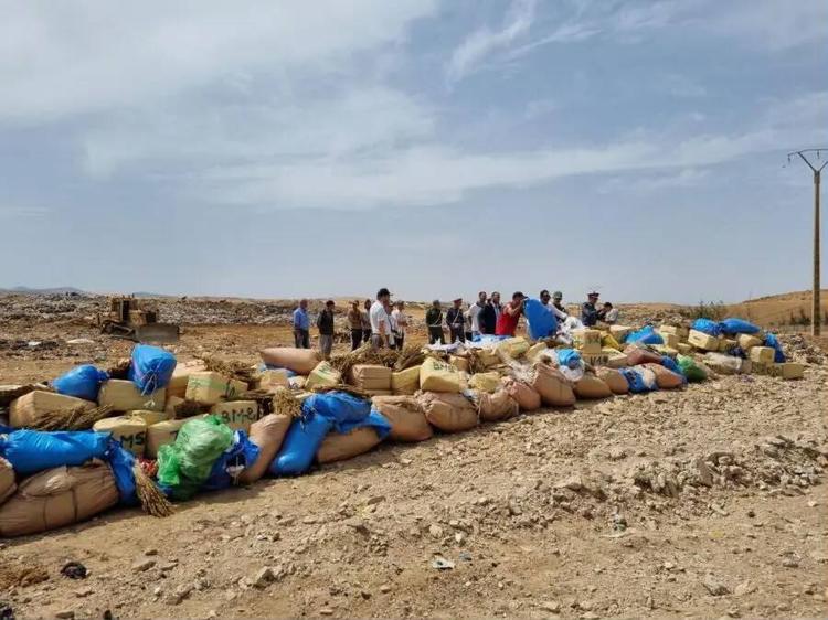 إتلاف 7.5 أطنان من الشيرا و78 ألف قرص مخدر بمطرح التاجموت بالخميسات
