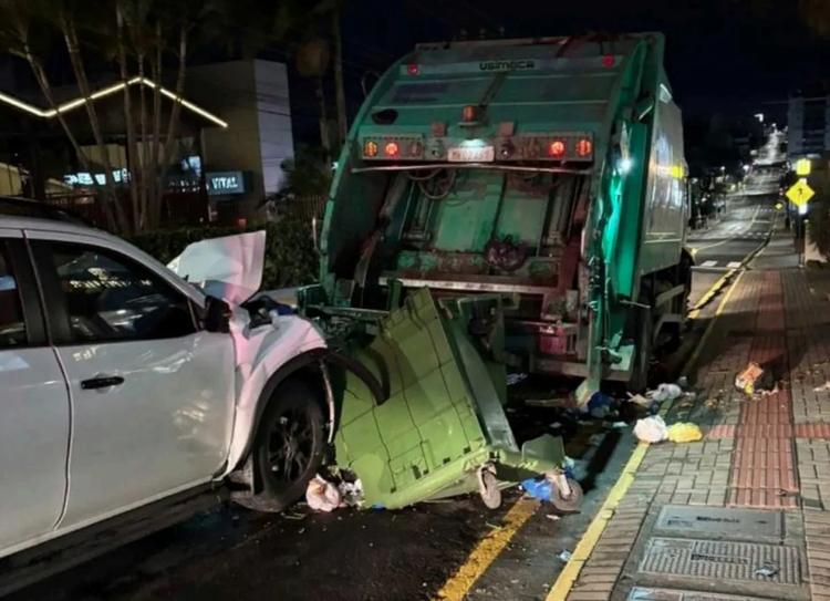 Coletor de lixo morre atropelado em SC; motorista paga fiança e responde em liberdade
