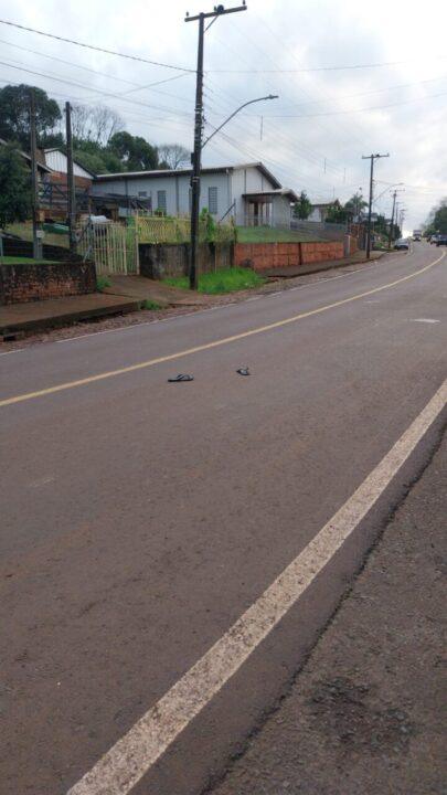 Blitz no Trânsito de Panambi: Na fuga condutor de bicicleta com motor a combustão perde o par de chinelos de dedo