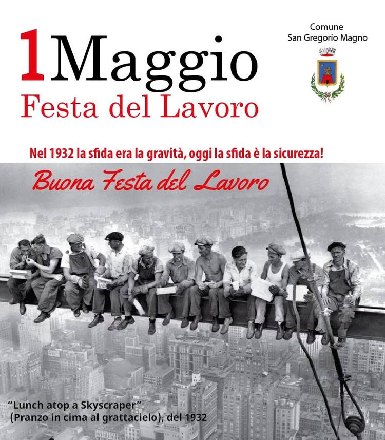Lunch atop a Skyscraper" (Pranzo in cima ad un grattacielo) è una foto realizzata nel 1932, come sim