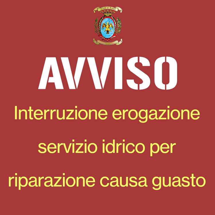 🆕 Si comunica che a completamento di una riparazione alla rete idrica, dalle ore 13:30 alle ore 18:30 (orario indicativ...