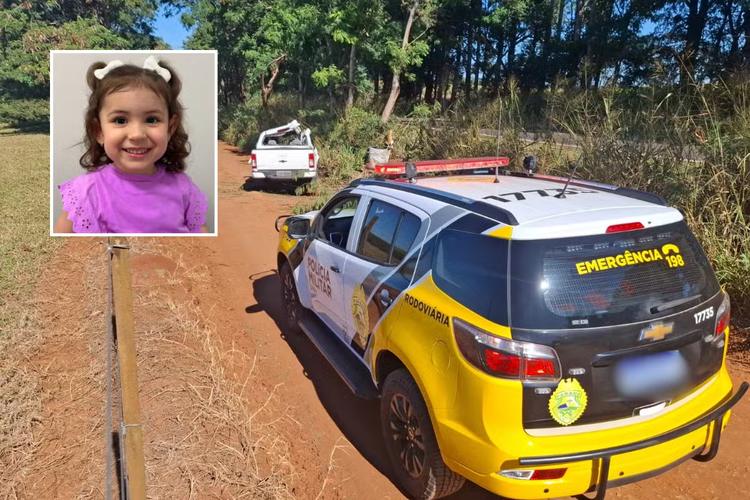 Menina de 4 anos moradora de Presidente Prudente morre em acidente de trânsito no Paraná