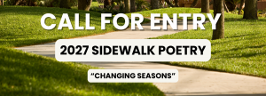 2027 Sidewalk Poetry Call for Entry