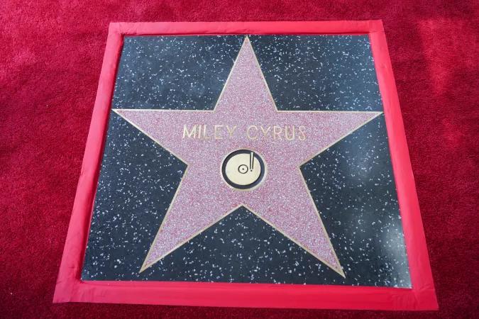 Miley Cyrus Paseo de la Fama de Hollywood