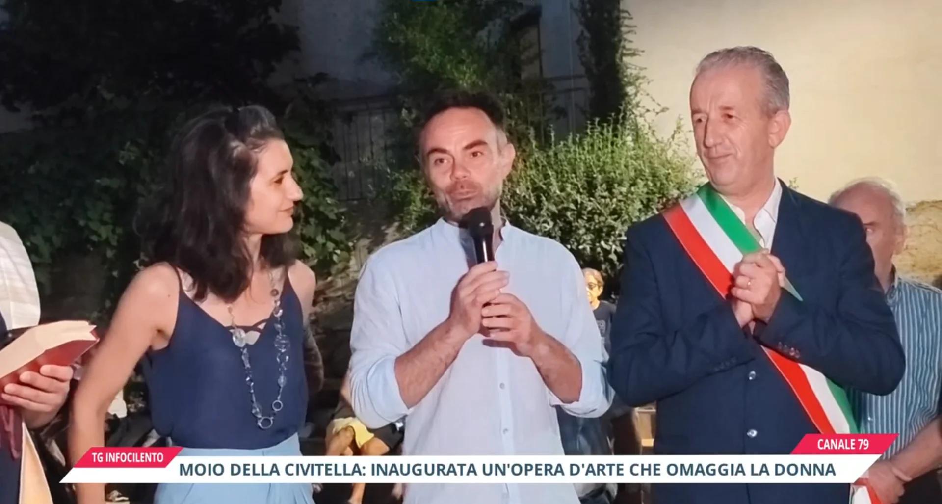 Moio della Civitella: inaugurata “Anthea”, l’opera di Stifano e Passarelli che omaggia la donna