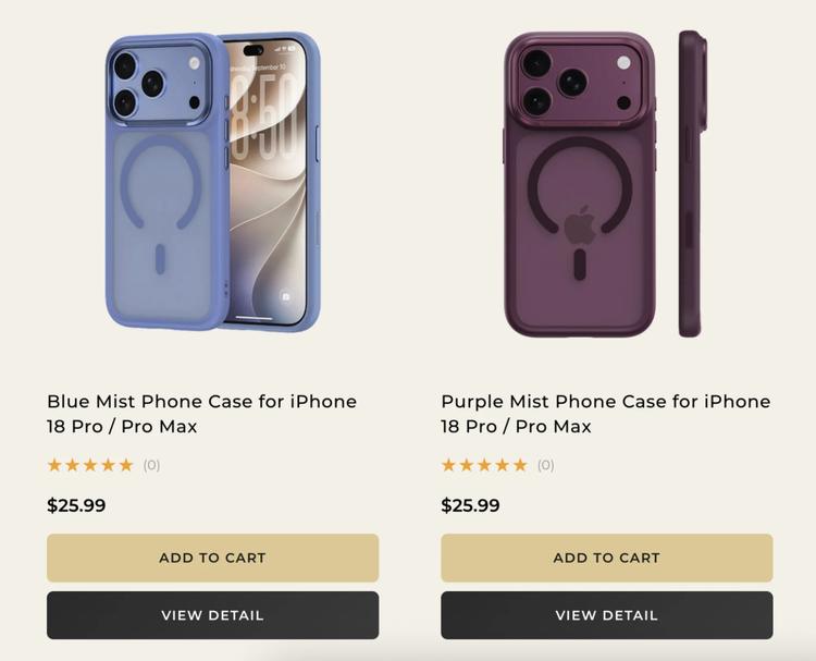 Benks Blue and Purple iPhone 18 Pro and Pro Max cases