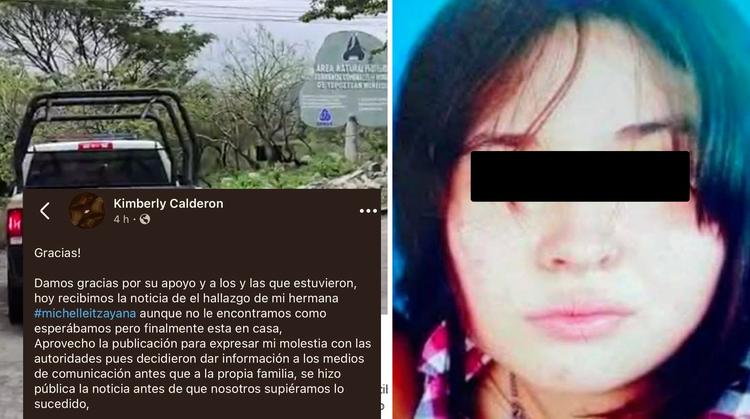 Hallan sin vida a Michelle Itzayana en Morelos; familia confirma su deceso