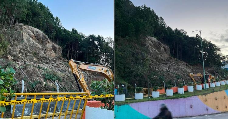 Mais de 90% do risco geológico da encosta da Rua Indonésia foi mitigado, segundo a Defesa Civil