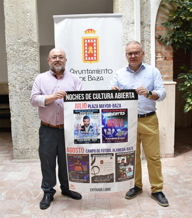 Cinco grandes espectáculos protagonizan este verano en Baza la programación de las Noches de Cultura Abierta