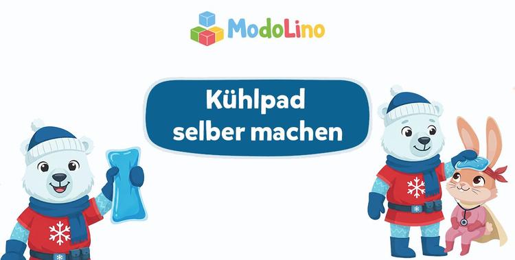  Experiment von Modolino zum Thema Flockes Kühlpad. Blaues selbst gekochtes Kühlpad aus Salz-Gel im Zip-Beutel von Flocke 