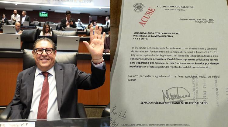 Víctor Mercado Salgado deja el Senado tras pedir licencia