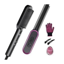 Tymo Hair Straightener Brush on white background