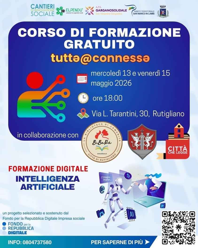 🚀 Un’occasione gratuita per scoprire il mondo digitale e avvicinarsi all’Intelligenza Artificiale! Ti aspettiamo venerd...