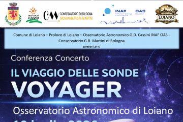 10 luglio 2026: Conferenza concerto "Il viaggio delle sonde Voyager" presso l'Osservatorio Astronomico