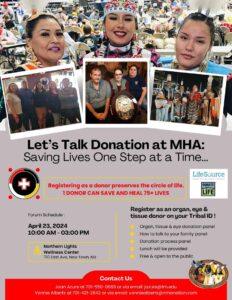 Let’s Talk Donation at MHA-Saving Lives One Step at a Time