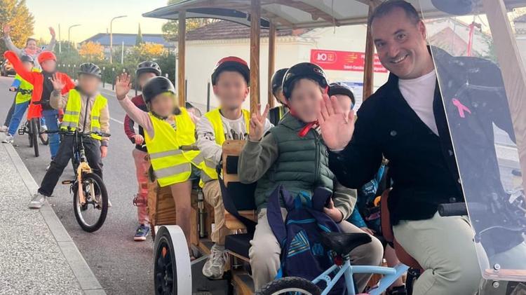 Gard : à Saint-Geniès-de-Malgoirès, le vélobus fait pédaler petits et grands