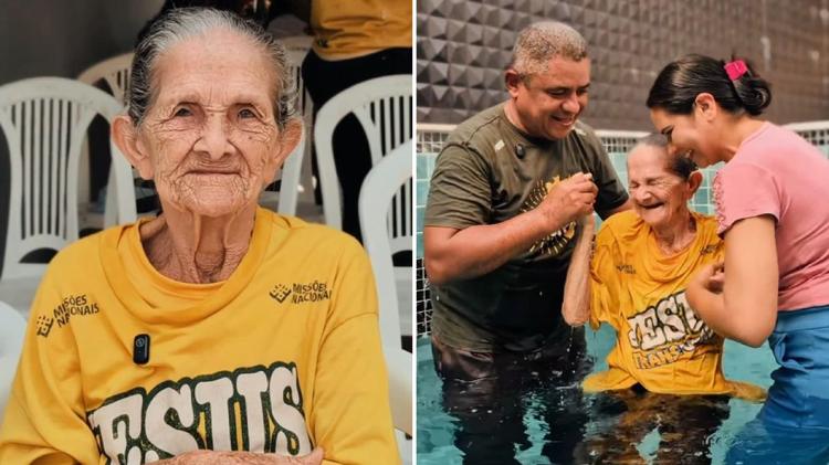 Fruto do trabalho missionário no Pará, idosa decide se batizar: "Creio muito em Jesus"