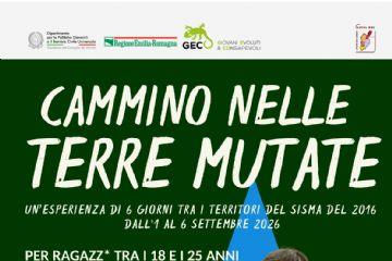"Cammino nelle terre mutate" - iniziativa gratuita dal 1° al 6 settembre 2026 per ragazzi 18-25 anni