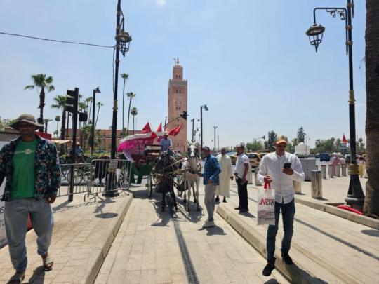 والي الجهة يفرض إجراءات جديدة لتنظيم عربات “الكوتشي” بساحة جامع الفنا +صورة