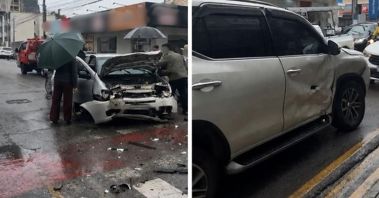 Carro na contramão bate em caminhonete e deixa três feridos em Camboriú; motorista não tinha CNH