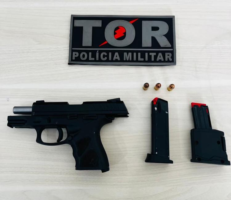 Homem é preso com pistola durante fiscalização da PM na BR-432, no Cantá