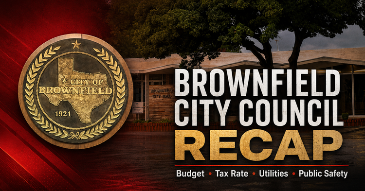 Brownfield City Council Reviews Budget, Utility Reports, Employee Benefits and Flock Cameras