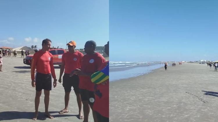 Jovem desaparece após salvar namorada de afogamento em praia do litoral do Piauí