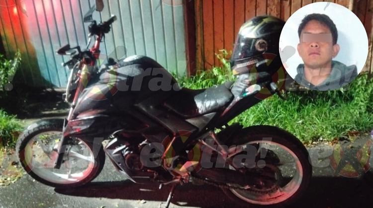 Detienen a Aarón Alexis "N"en Cuautla por tripular motocicleta robada a exceso de velocidad