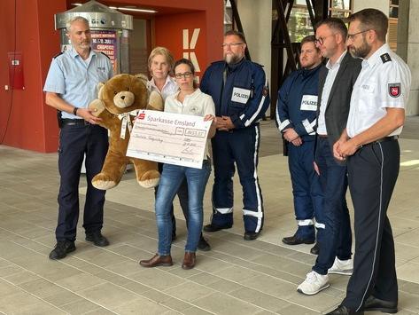 POL-EL: Lingen - PoliTour 2026: Spendengelder an die Deutsche Teddy-Stiftung übergeben