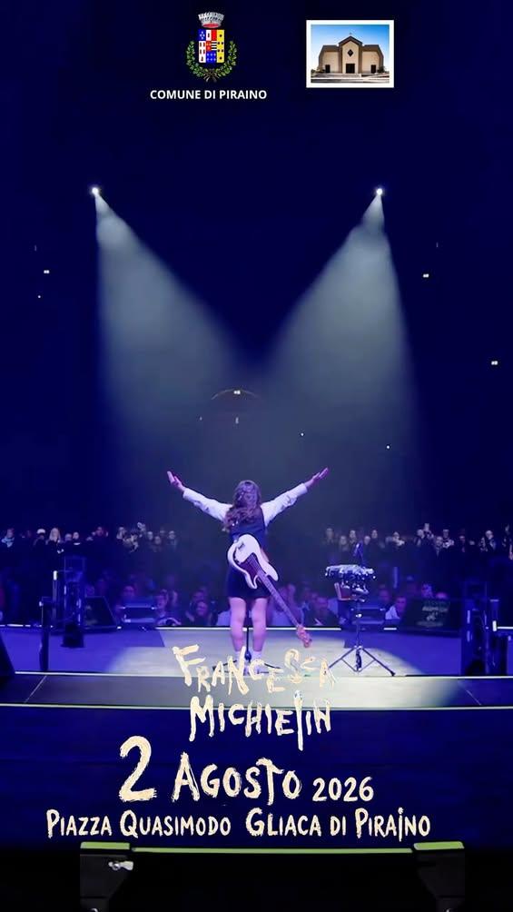 📌Francesca Michielin a Piraino! Il 2 agosto 2026, in Piazza Quasimodo a Gliaca di Piraino, per una tappa dello Strega C...