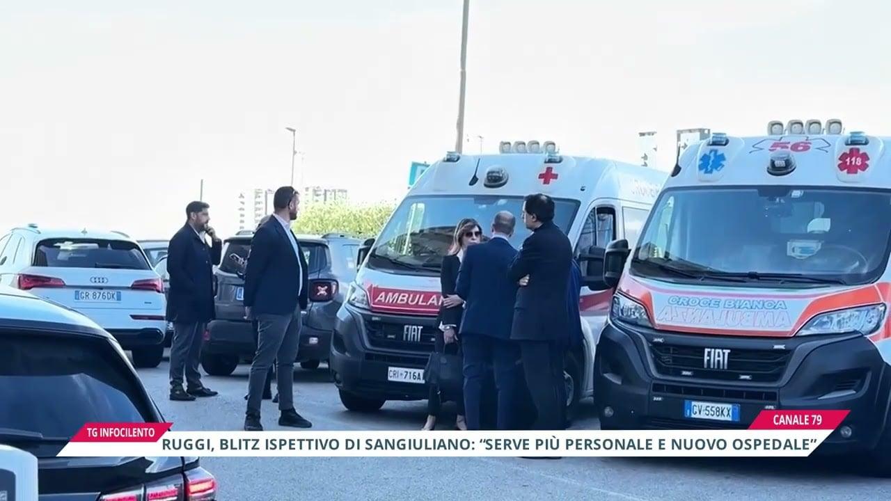 Ruggi, blitz ispettivo di Sangiuliano: «serve più personale e nuovo ospedale»