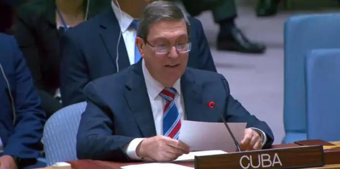 Foreign Minister Bruno Rodríguez Parrilla at the Open Debate of the Security Council on May 26, 2026 