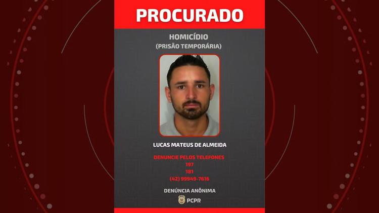 Polícia divulga foto de foragido que matou motorista a tiros enquanto ele dirigia por briga de trânsito que aconteceu três meses antes, no Paraná