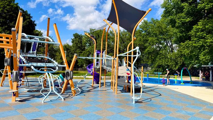 Jordan Park and Sprayground in Des Moines, Iowa