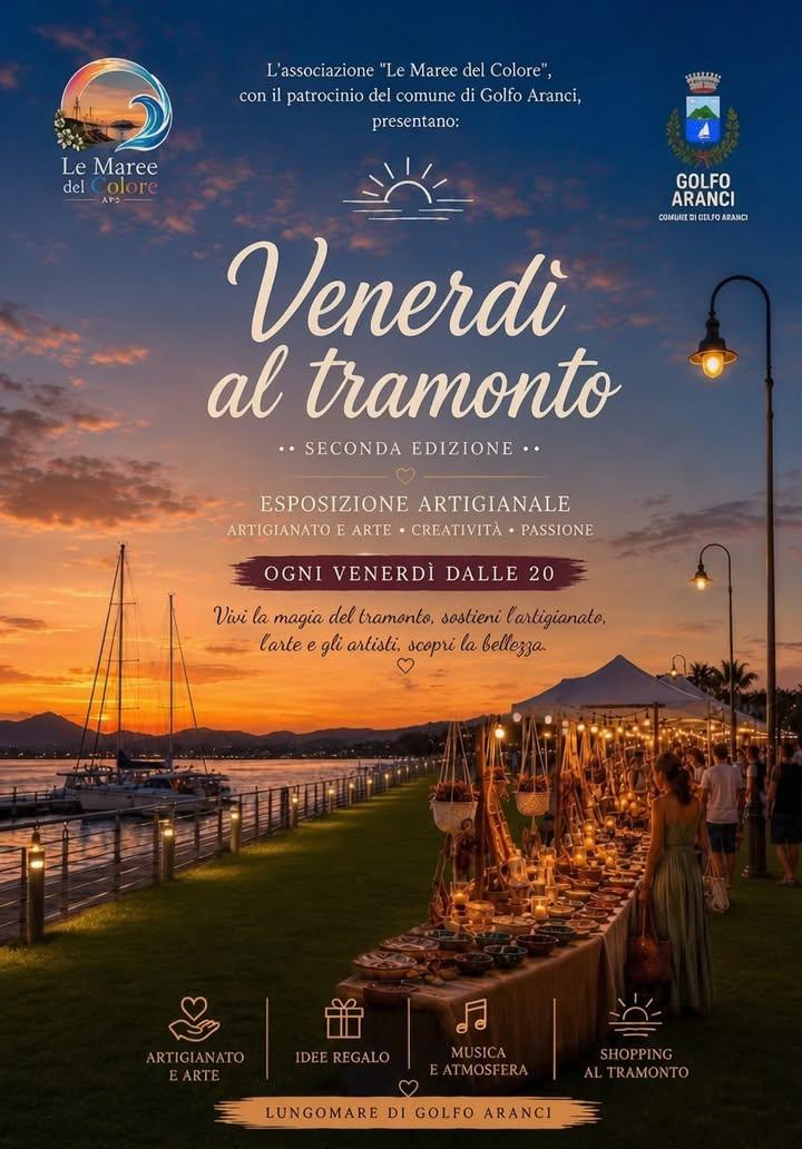 𝟑 𝐋𝐔𝐆𝐋𝐈𝐎 - 𝐕𝐄𝐍𝐄𝐑𝐃Ì 𝐀𝐋 𝐓𝐑𝐀𝐌𝐎𝐍𝐓𝐎  Il Venerdì al Tramonto torna con la sua seconda edizione! Da vene...