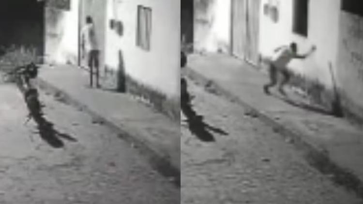 Vídeo flagra momento em que jovem é baleado durante ataque a residência no PI; alvo seria marido de moradora